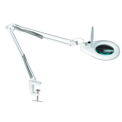 MA-1215CF: Table Clamp Magnifier With Workbench Lamp 220V - White