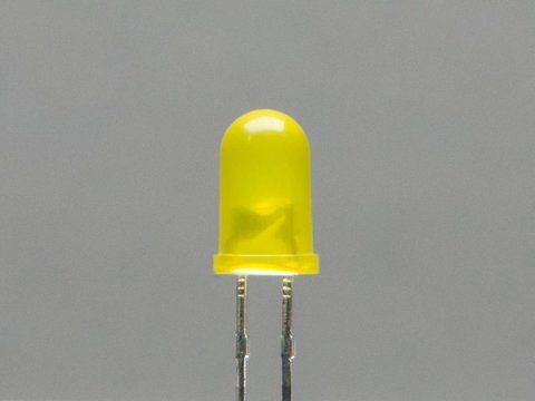 LY 2020: 3mm ROUND TYPE,YELLOW DIFFUSED,EMITTED LIGHT-YELLOW