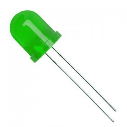 LG 3630: 10mm ROUND TYPE,GREEN DIFFUSED,EMITTED LIGHT-GREEN