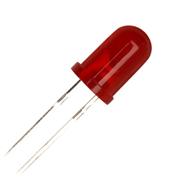 LH 2040: 3mm ROUND TYPE,RED DIFFUSED,EMITTED LIGHT-BRIGHT RED
