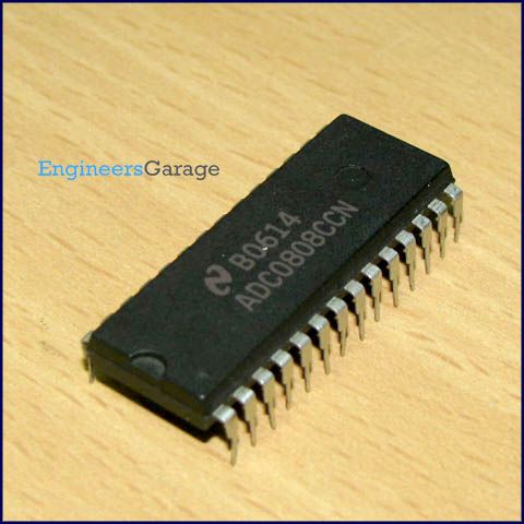 ADC0808LCN: 28 PIN 8 BIT A/D CONVERTER WITH 8-CHANNEL ANALOG