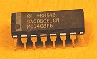 DAC0806LCN: 16 PIN 8 BIT D/A CONVERTER(MC1408P6)