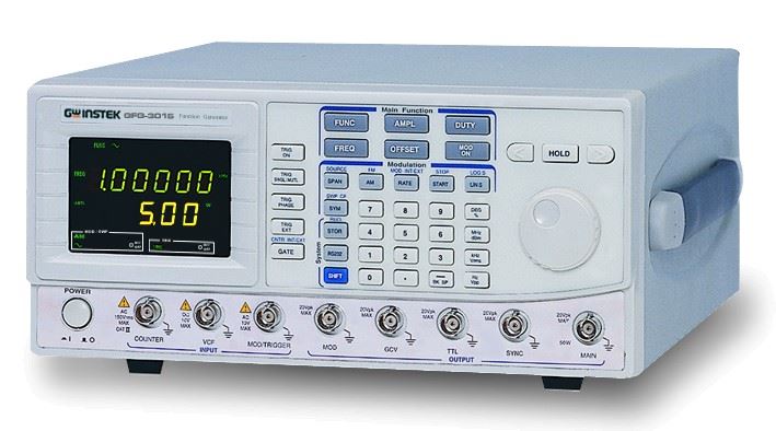 GFG-3015: PROGRAMMABLE FUNCTION GENERATOR 0.01 Hz TO 15Mhz