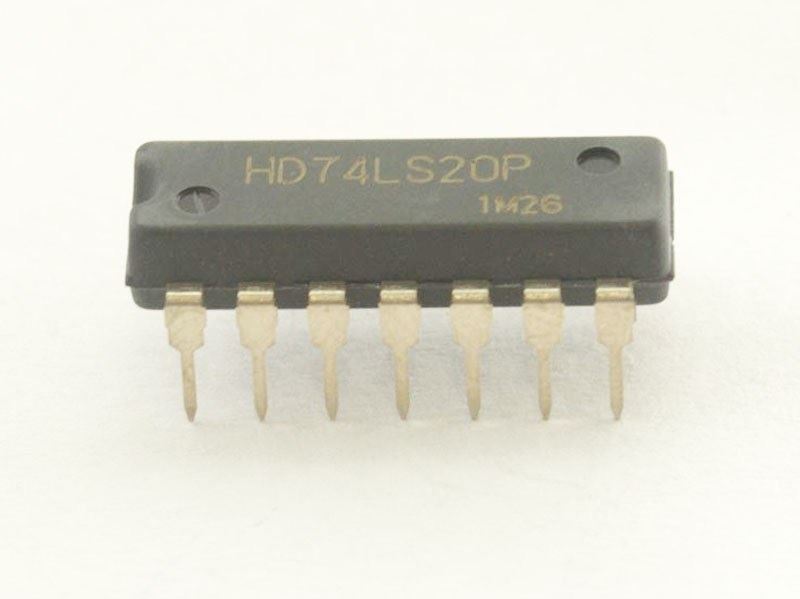 74LS20: 14P Dual 4 input NAND Gate