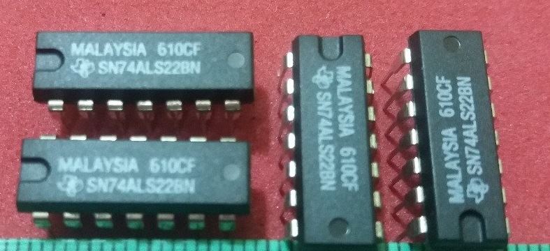 74ALS22: 14P Dual 4 input NAND Gate (O.C.)